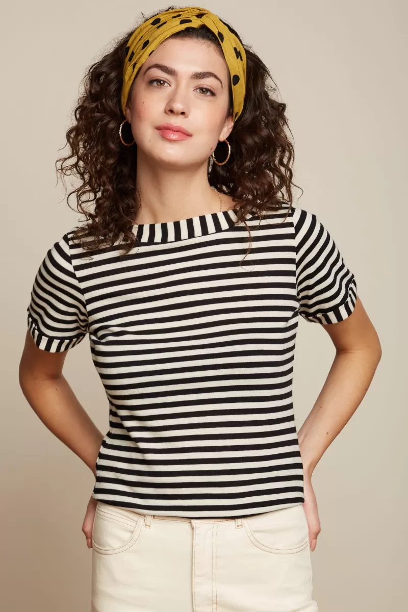 Women King Louie Tops & Shirts>Boatneck Top Chopito Stripe