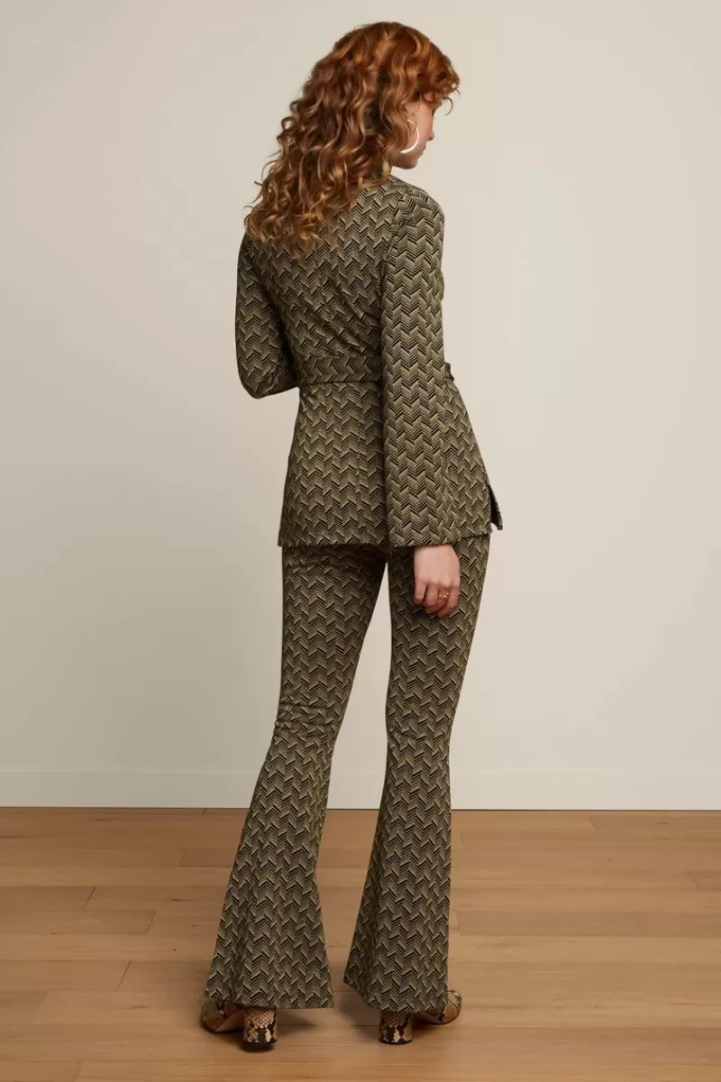 Women King Louie Trousers>Border Flared Pants Facet