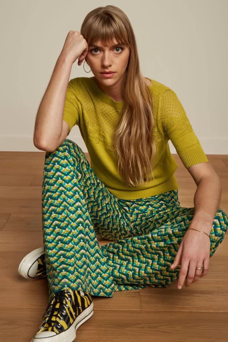 Women King Louie Trousers>Border Palazzo Pants Brazza