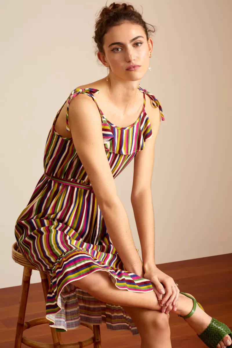 Women King Louie Dresses>Camilla Dress Clara Stripe