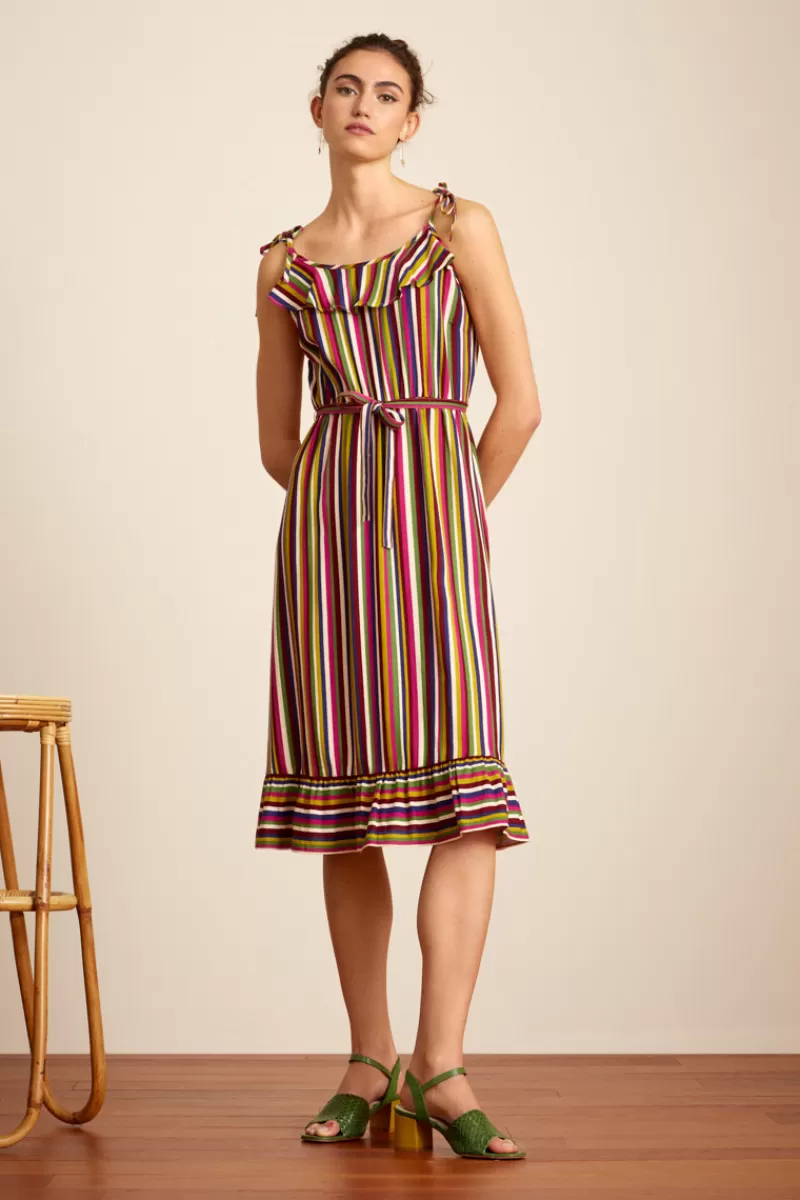 Women King Louie Dresses>Camilla Dress Clara Stripe