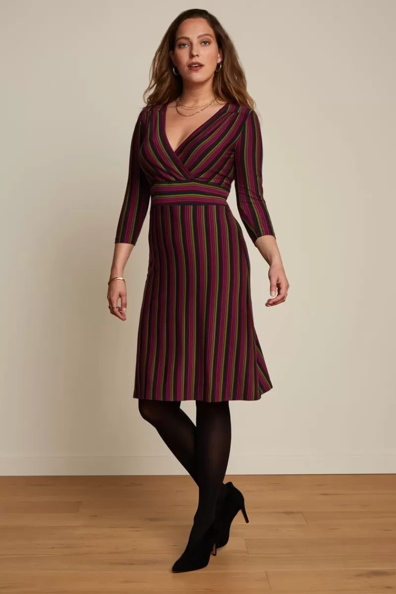 Women King Louie Dresses>Cecil Dress Prosecco Stripe