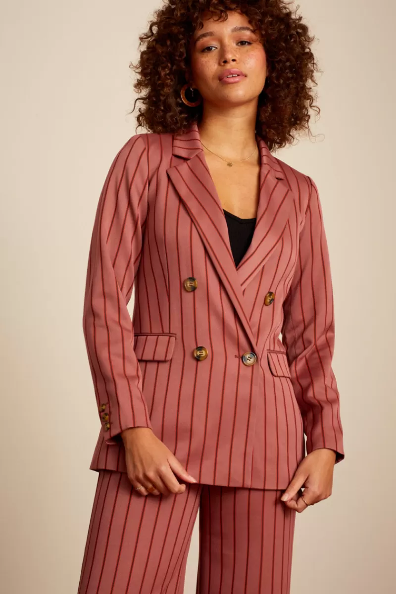 Women King Louie Coats & Jackets>Dinah Blazer Cubano Stripe