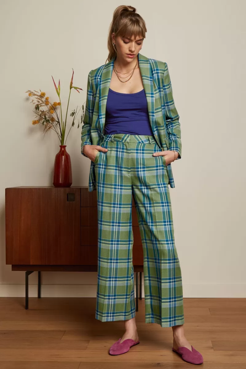 Women King Louie Trousers>Frederica Pants Nomad Check