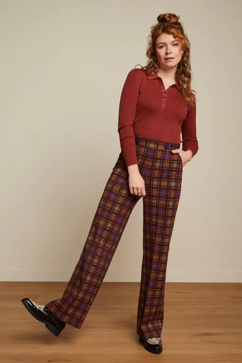 Women King Louie Trousers>Garbo Pintuck Pants Ny Check