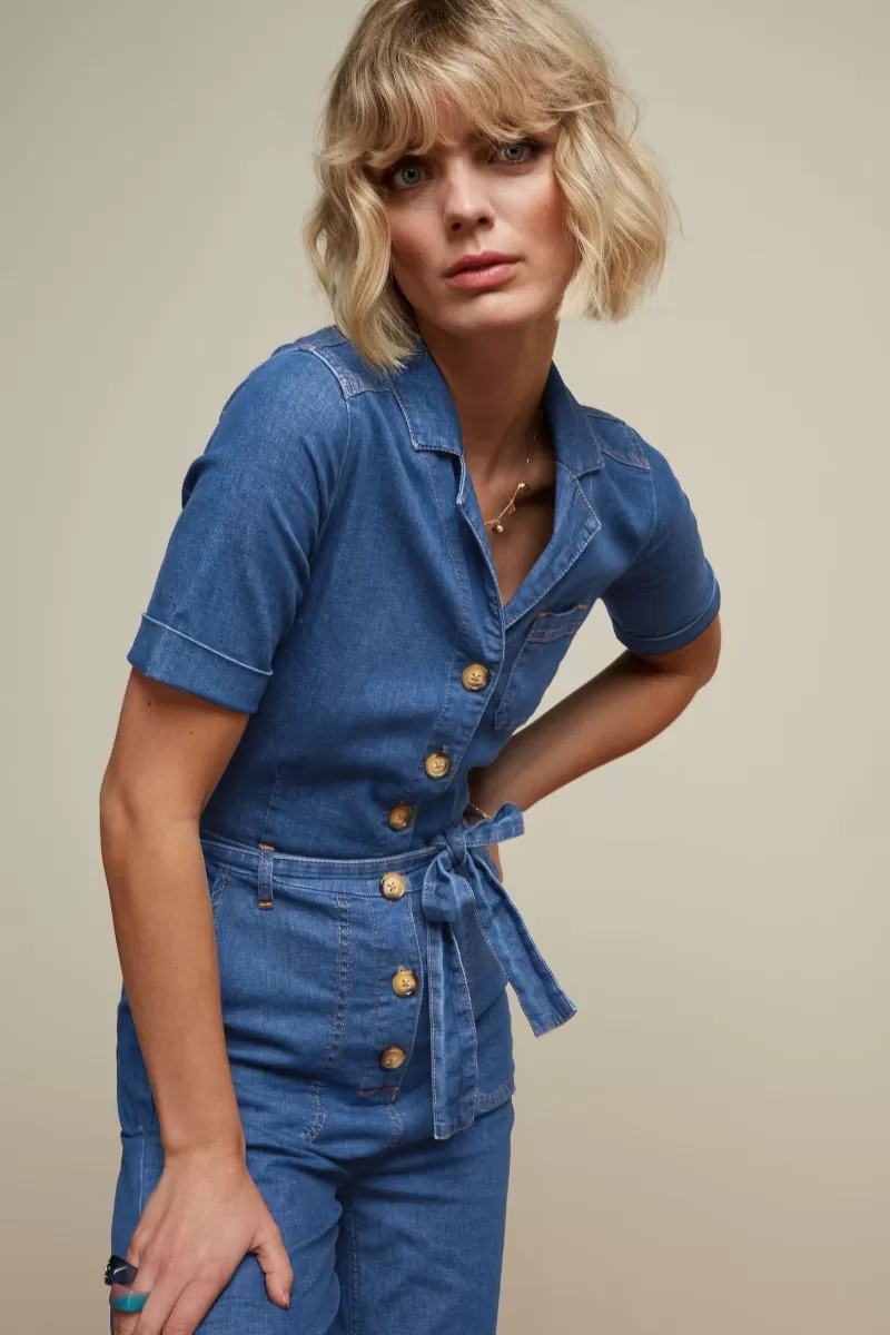 Women King Louie Jumpsuits>Gracie Jumpsuit Chambray