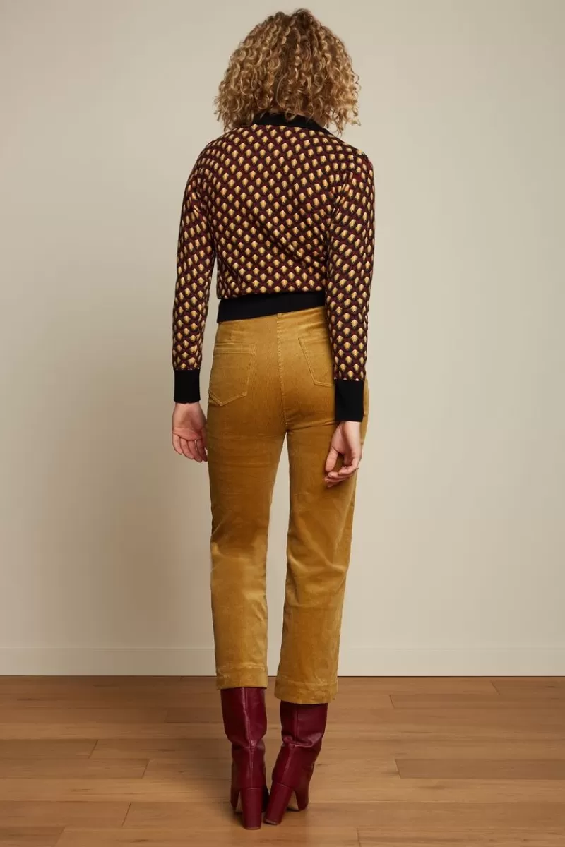 Women King Louie Trousers>High Waisted Pants Corduroy