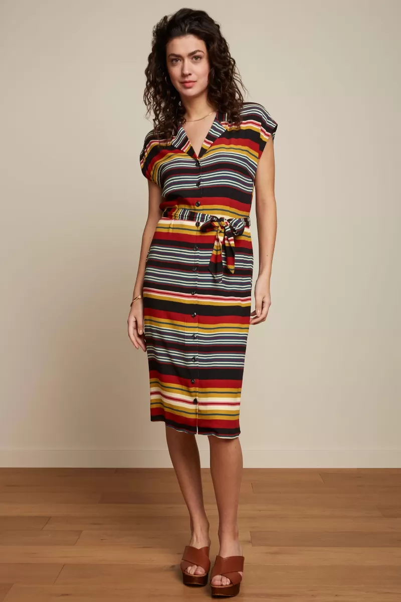 Women King Louie Dresses>Irene Dress Maxim Stripe