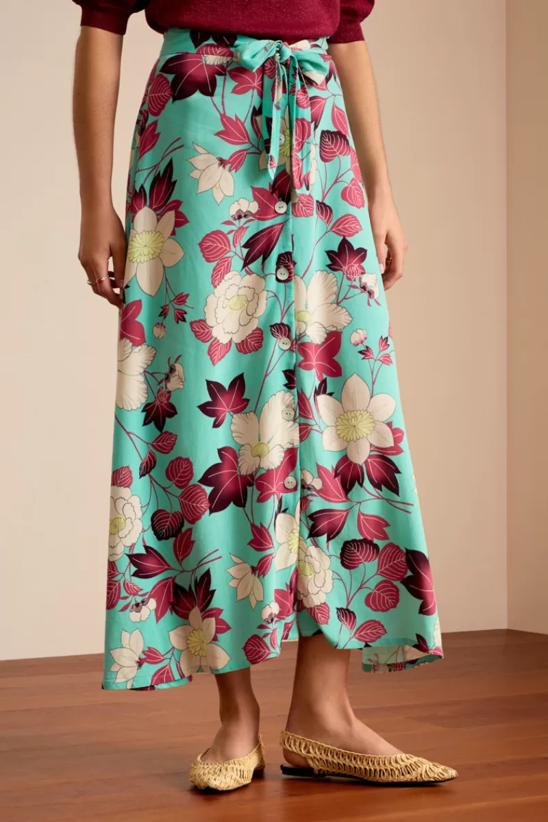 Women King Louie Skirts>Judy Midi Skirt La Boca