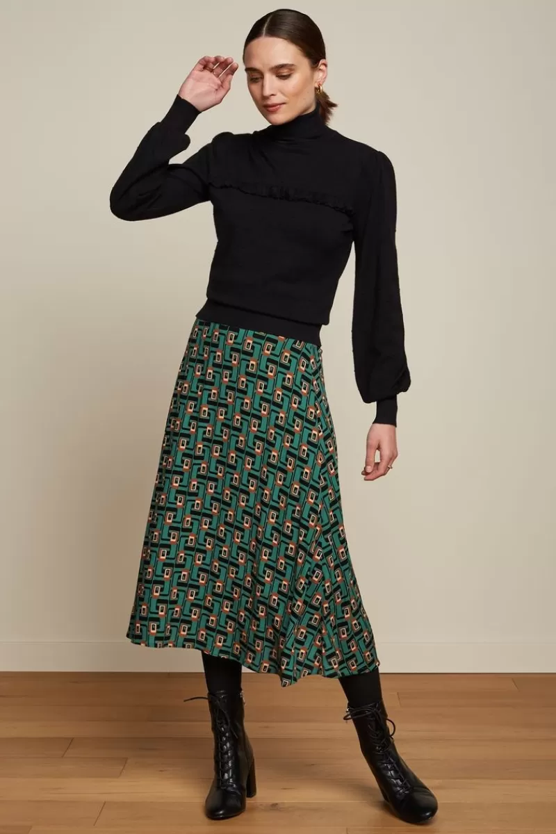 Women King Louie Skirts>Juno Midi Skirt Cameo