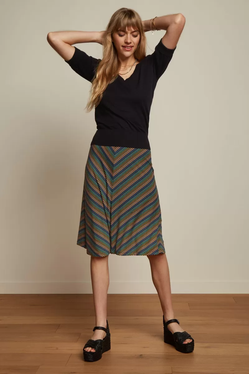 Women King Louie Skirts>Juno Skirt Mariani Stripe