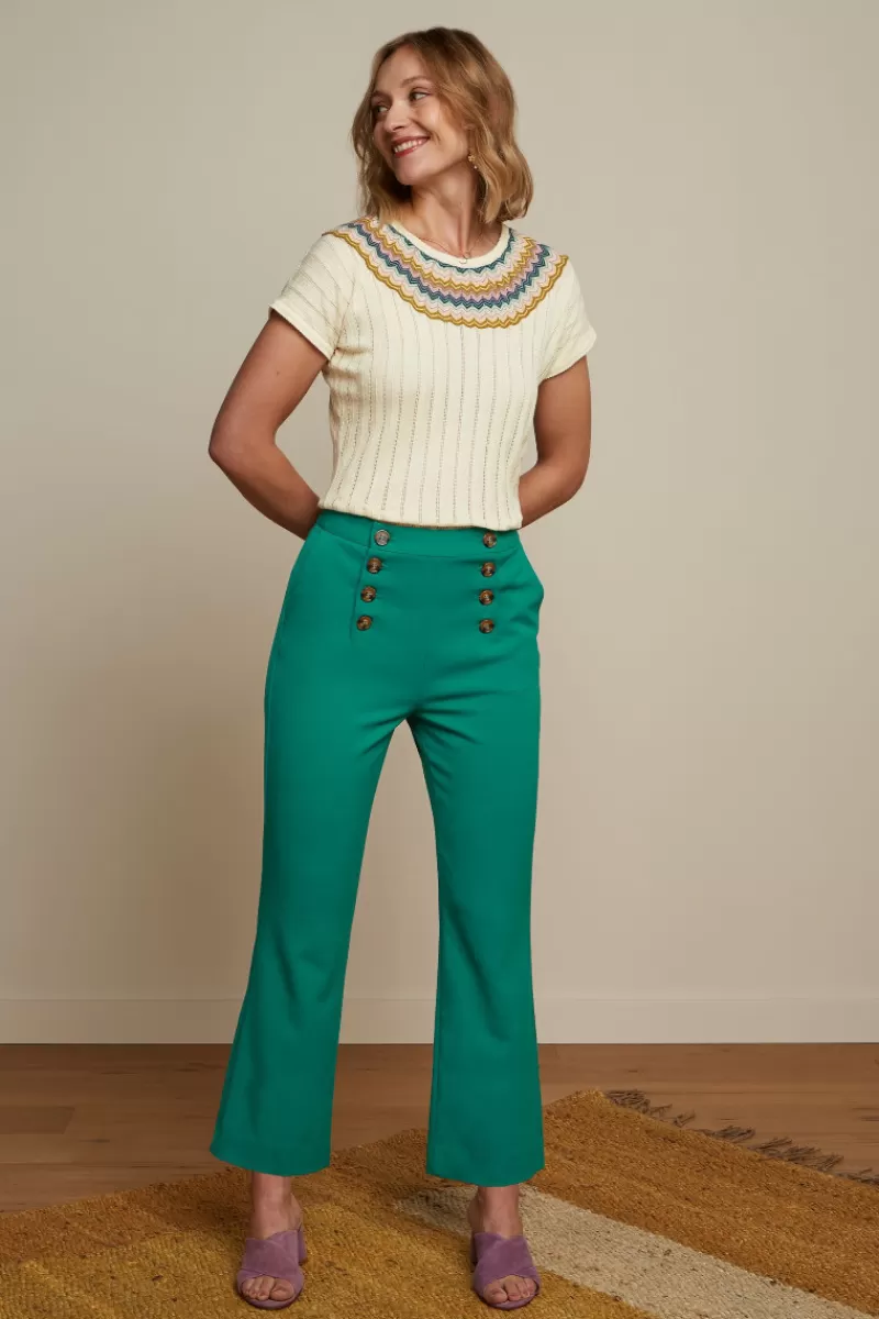 Women King Louie Trousers>Lara Sailor Cropped Pants Broadway