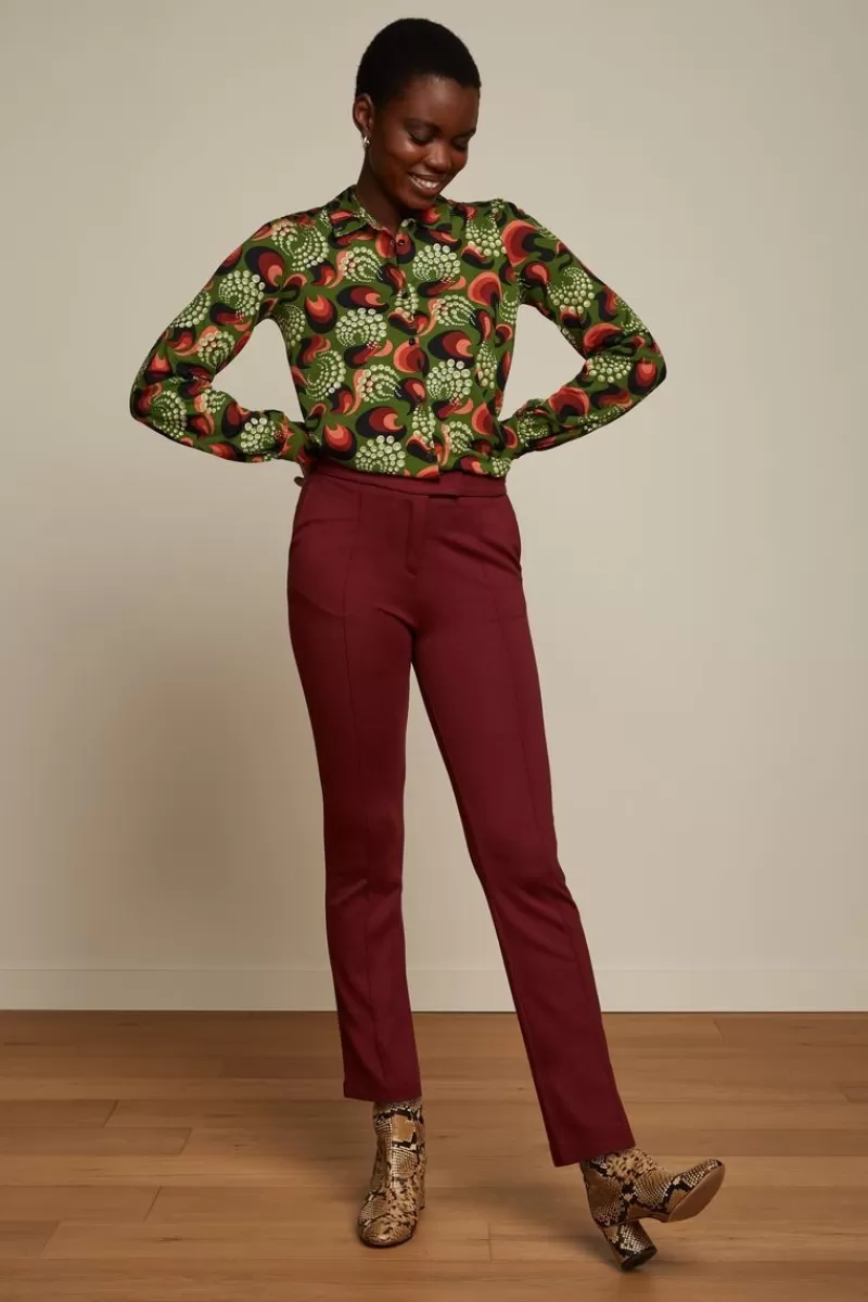 Women King Louie Trousers>Luz Pintuck Pants Milano Uni