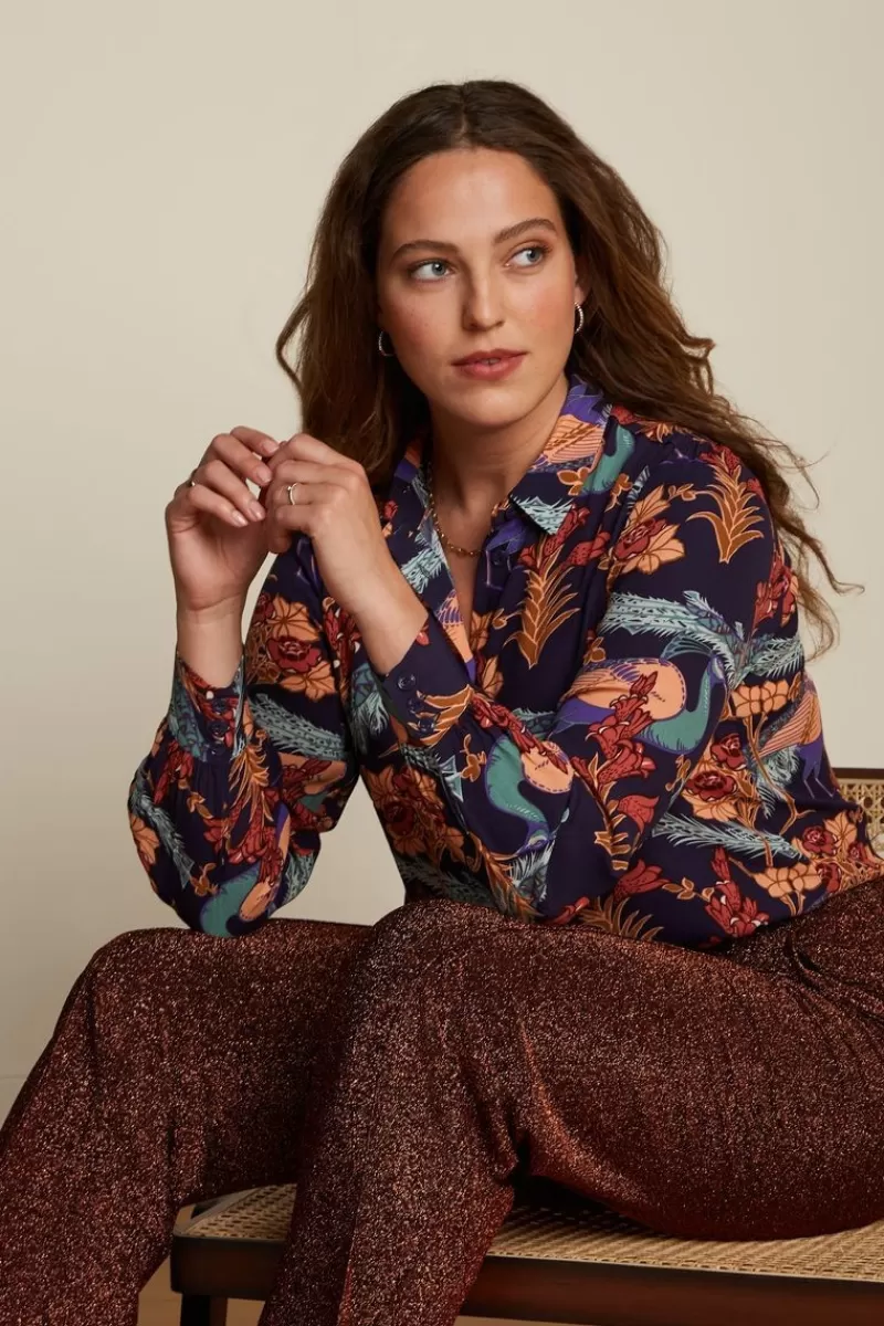 Women King Louie Blouses>Maisie Blouse Manhattan