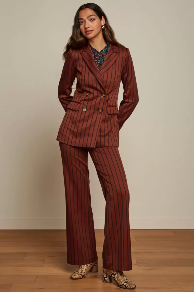 Women King Louie Trousers>Marcie Pants Cubano Stripe