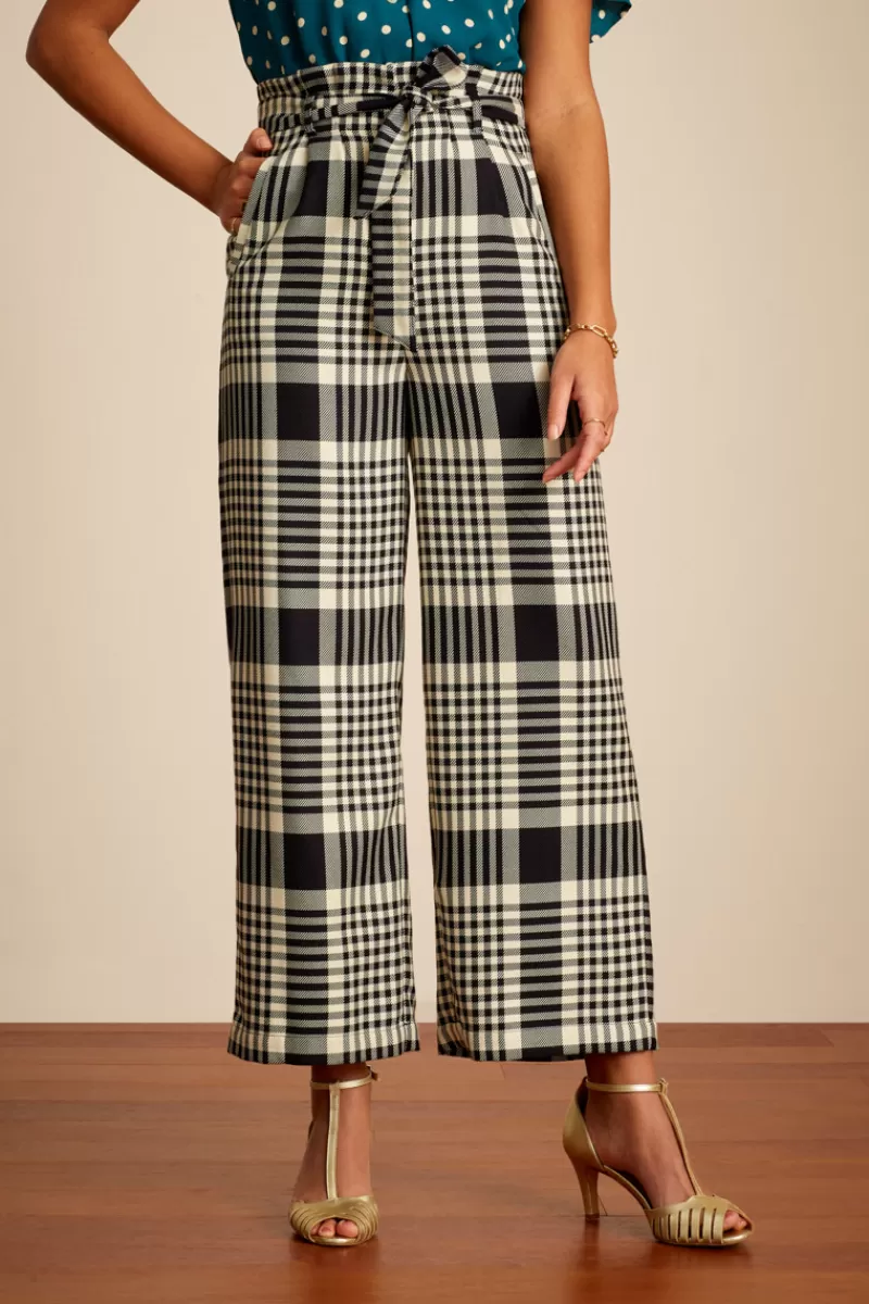 Women King Louie Trousers>Neva Cropped Pants Resort Check