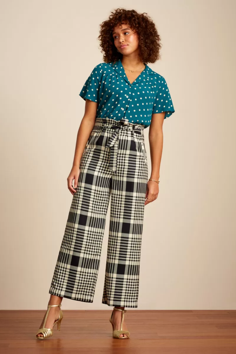 Women King Louie Trousers>Neva Cropped Pants Resort Check