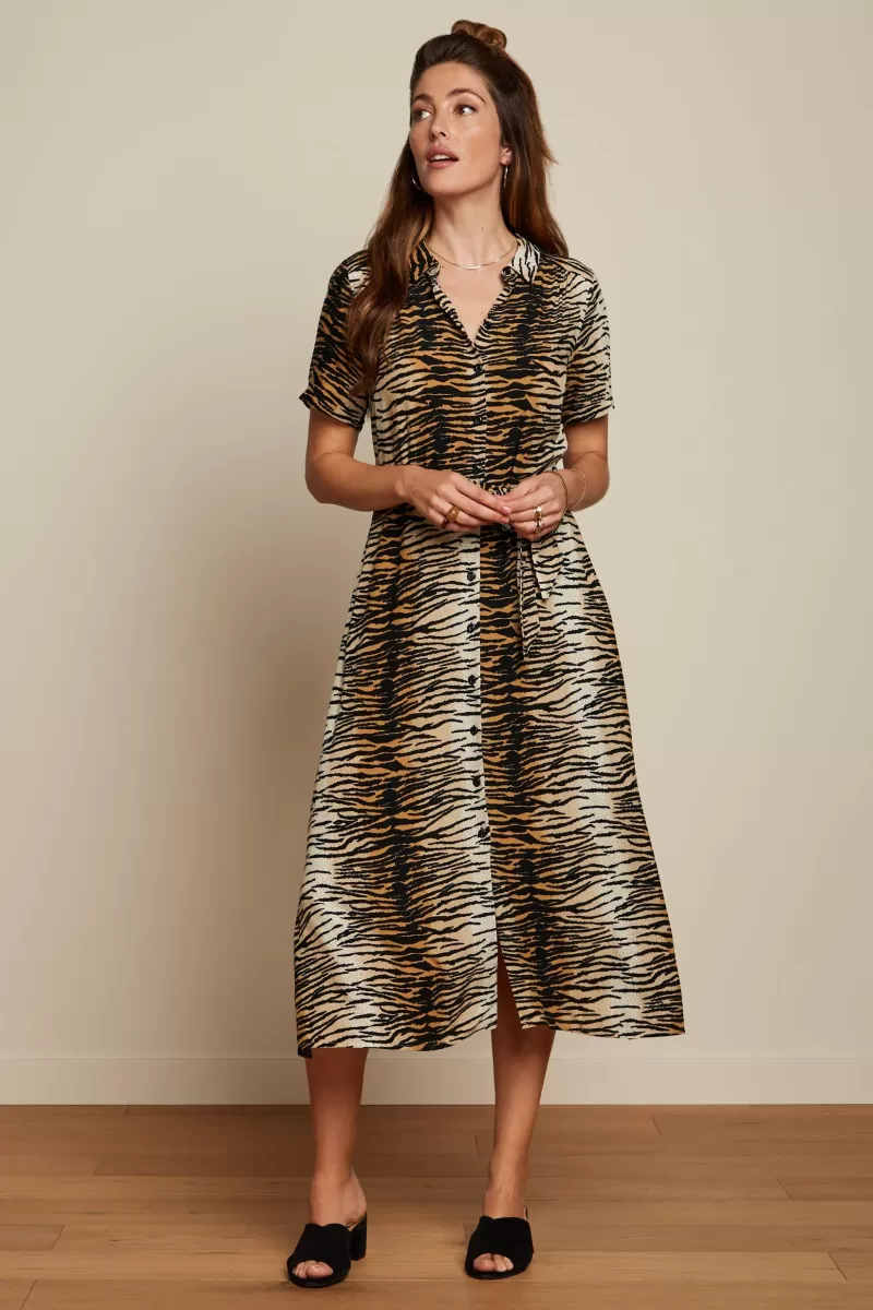 Women King Louie Dresses>Olive Midi Dress Kallina