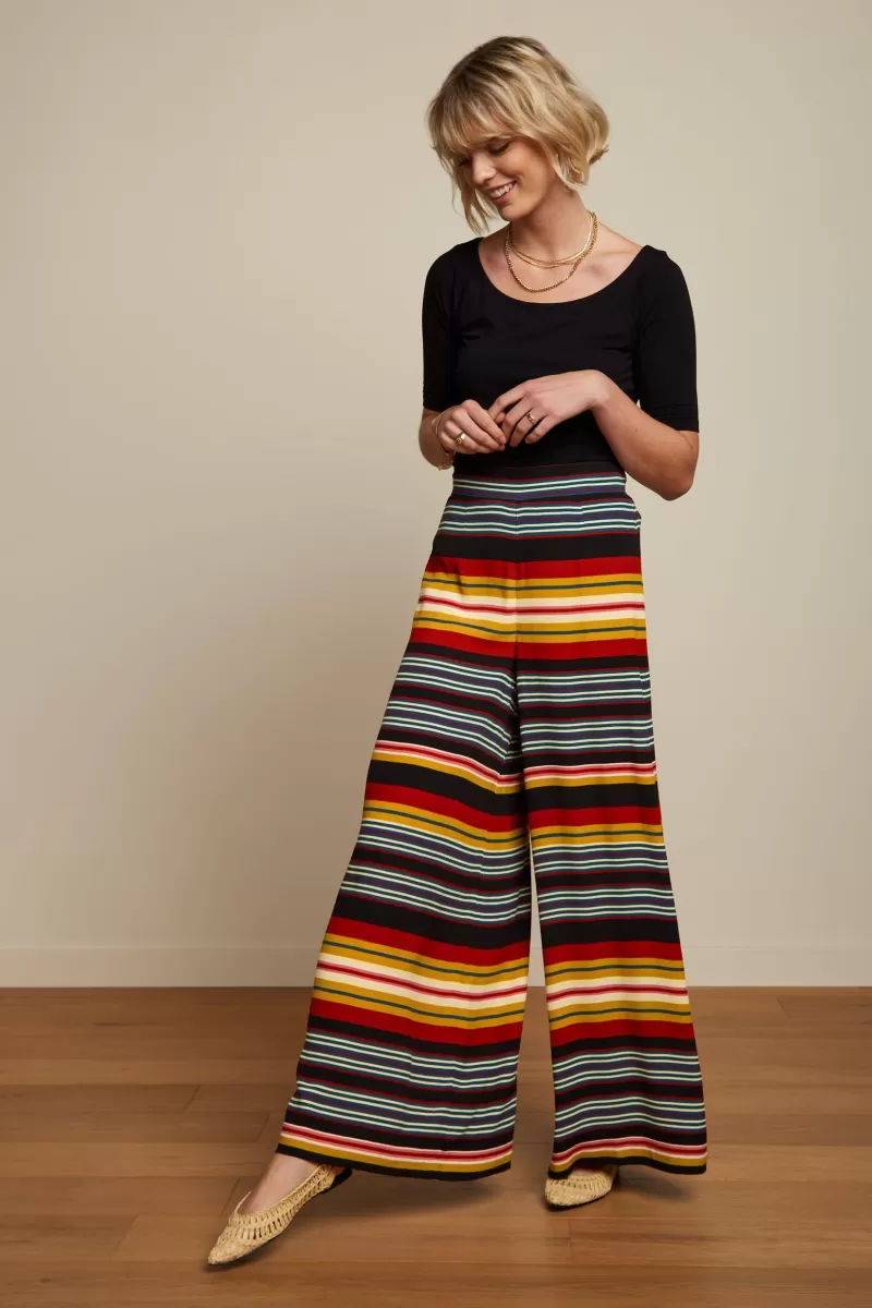 Women King Louie Trousers>Palazzo Pants Maxim Stripe