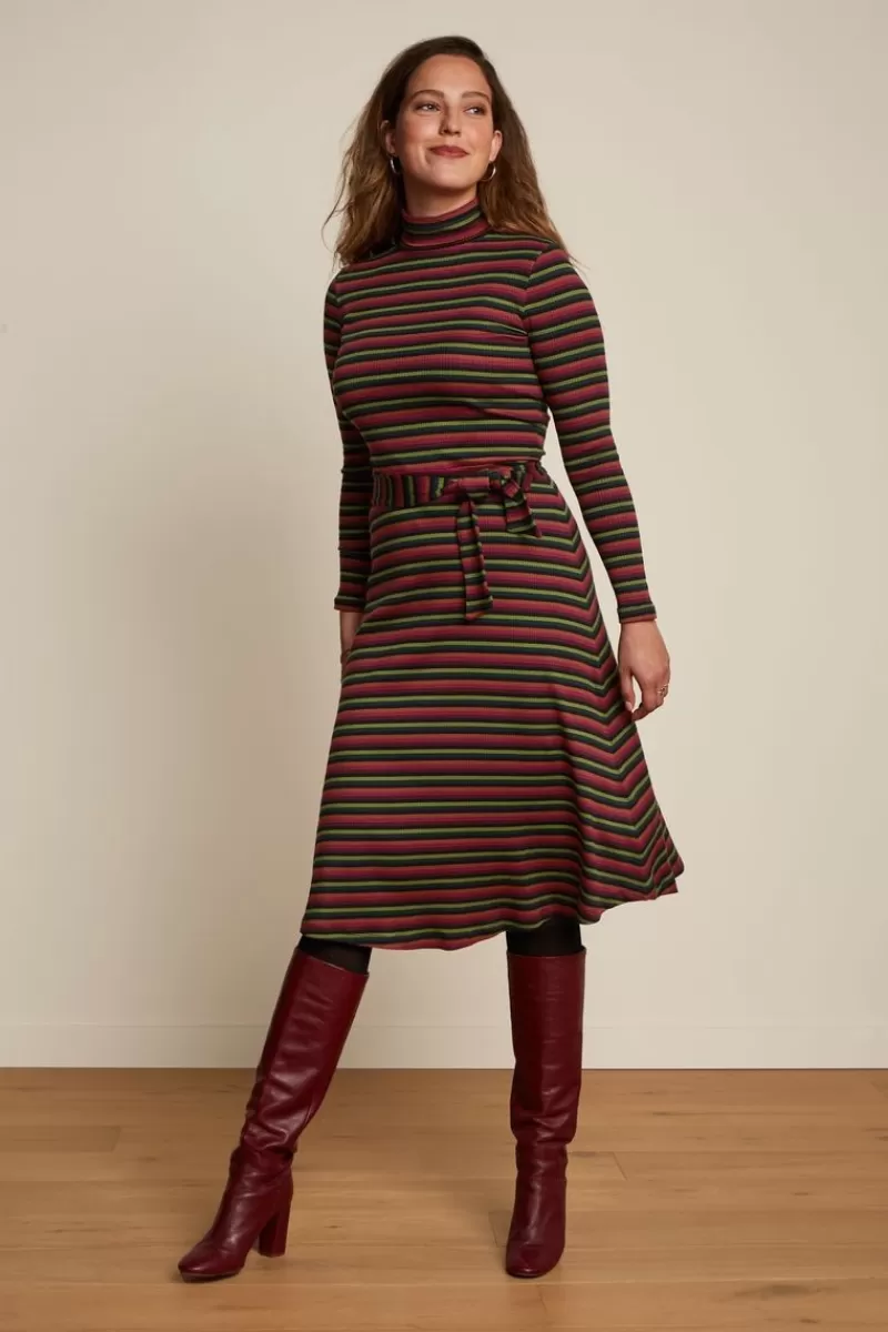 Women King Louie Dresses>Rollneck Dress Jardin Stripe