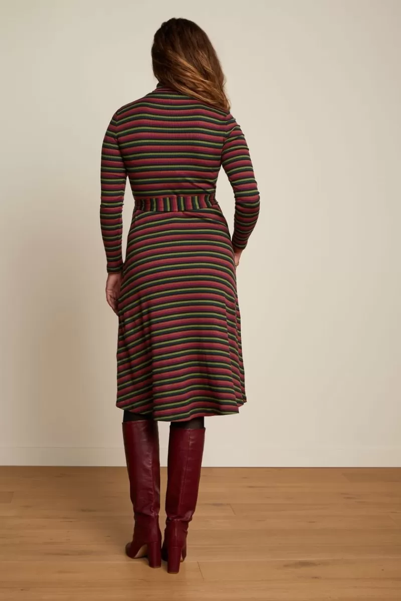 Women King Louie Dresses>Rollneck Dress Jardin Stripe