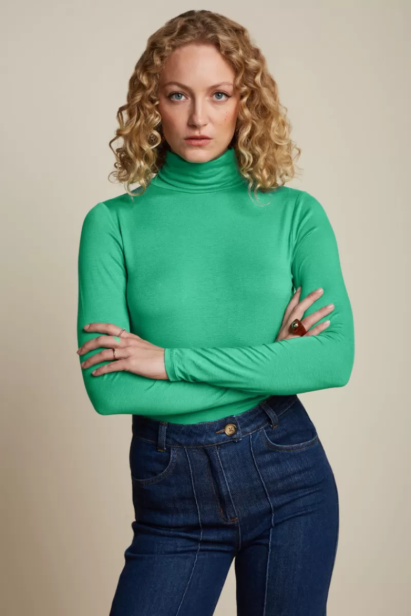 Women King Louie Tops & Shirts>Rollneck Top Ecovero Light