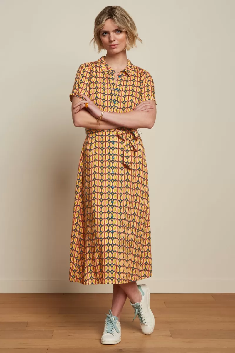 Women King Louie Dresses>Rosie Midi Dress Funky