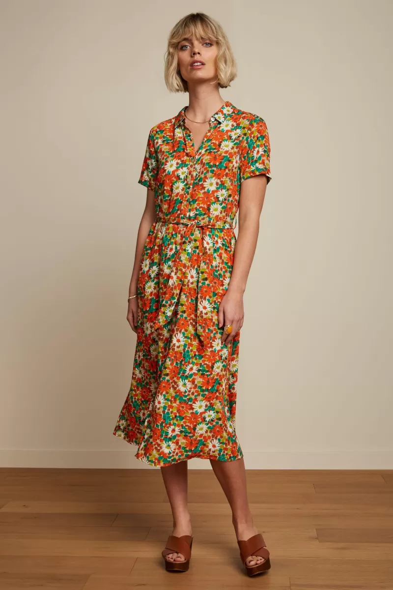 Women King Louie Dresses>Rosie Midi Dress Keylime