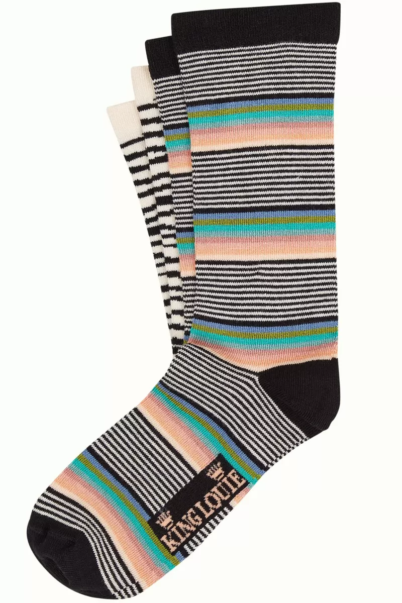 Women King Louie Vintage Accessories>Socks 2-Pack Smithy