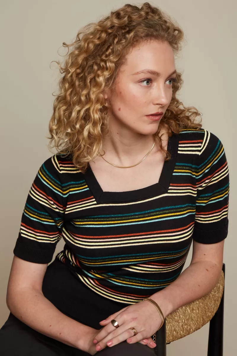 Women King Louie Tops & Shirts>Square Top Riera Stripe