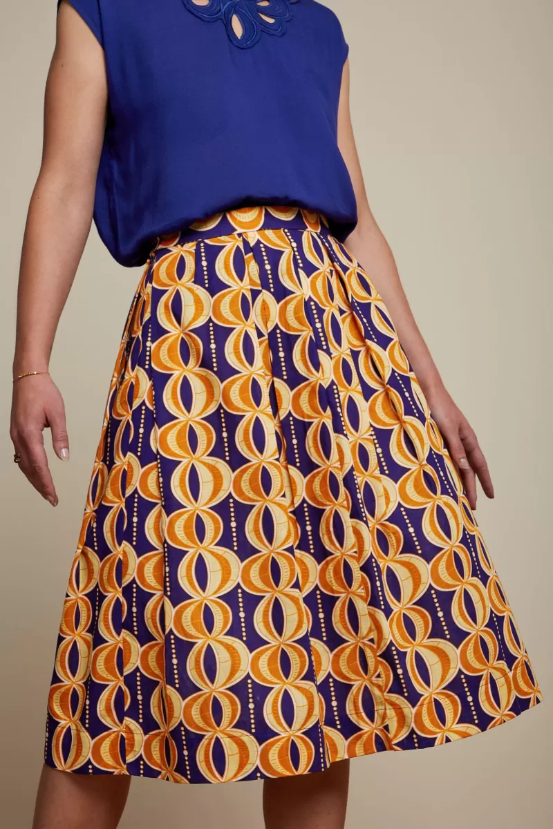 Women King Louie Skirts>Suzette Pleat Skirt Bambaataa